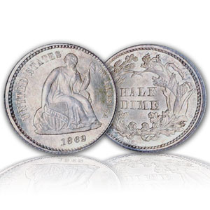 U.S. Coinage seated-half-dime