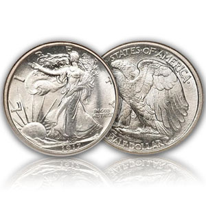 U.S. Coinage Walking Liberty Half Dollar